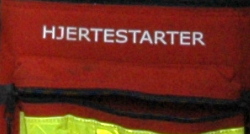 Brannvesenet med hjertestarter