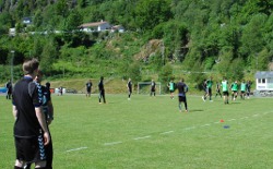 Branntrening på stadion