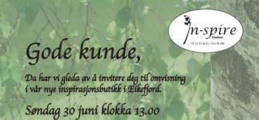 Butikk opning i sentrum