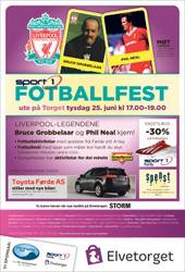 Fotballfest i Førde i dag på Sport 1 for store og små