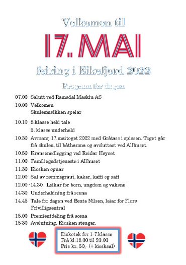 17 Mai Program