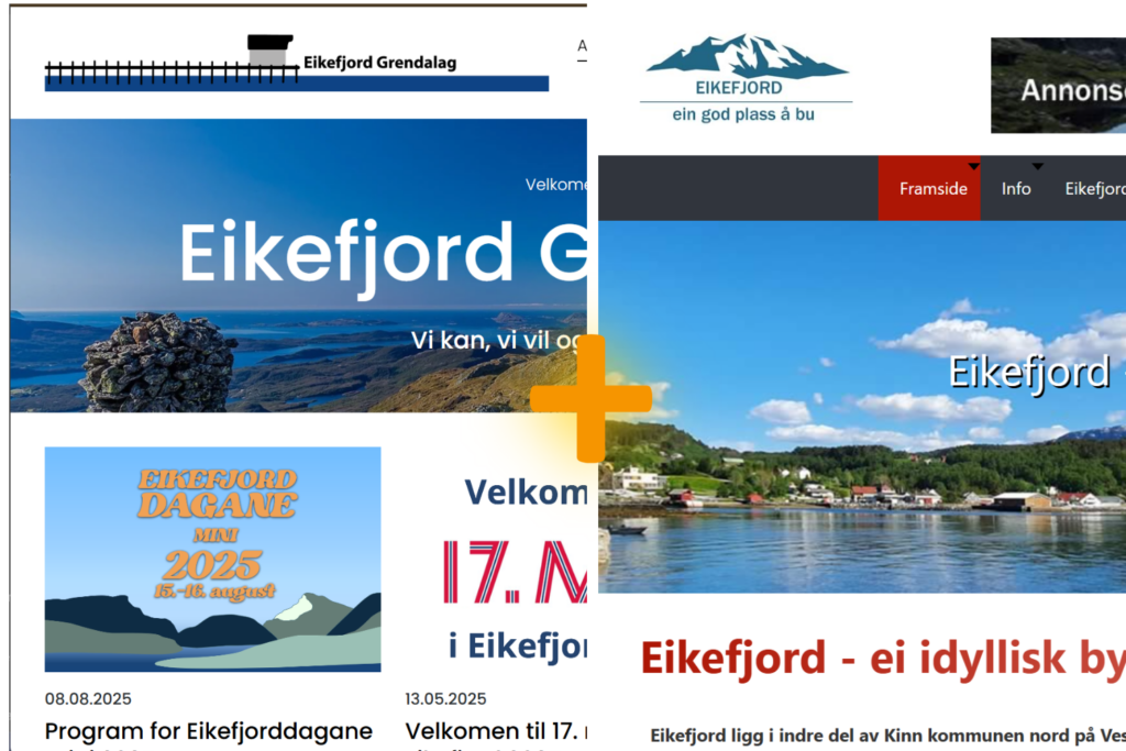 Eikefjordgrendalag.no og Eikefjord.net blir eitt!