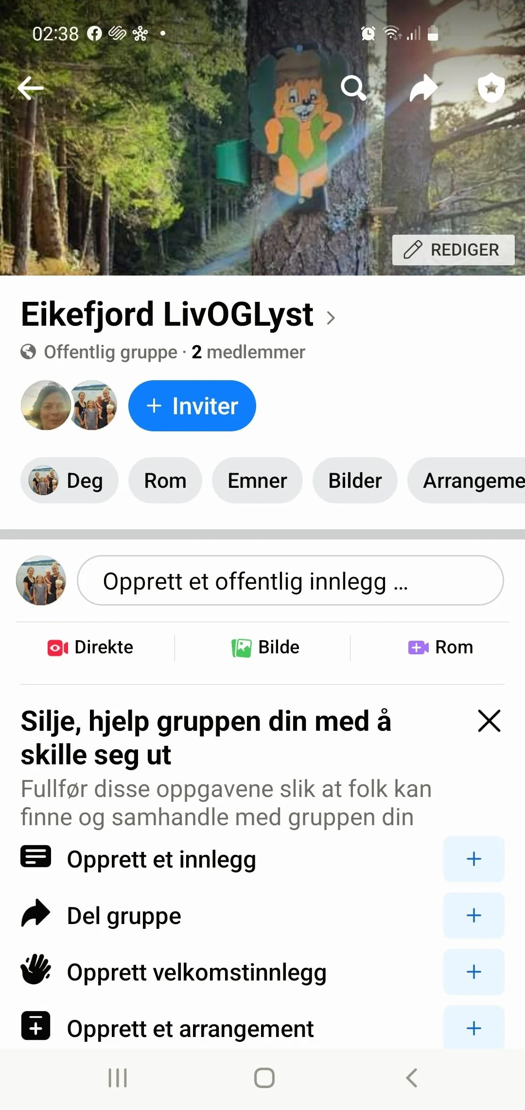    I samband med prosjektet har vi laga eige fb side; Eikefjord LivogLyst. Følg oss der🙂🙂   